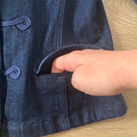 Gap Kids military style Jean jacket L (10) - Picture 5 of 6